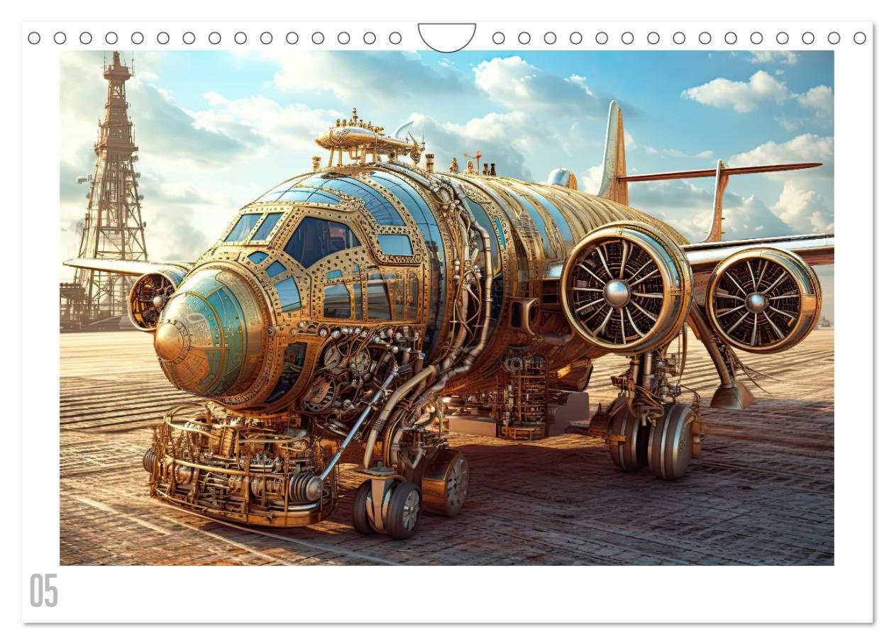 Bild: 9783383863554 | Steampunk Luftfahrt (Wandkalender 2025 DIN A4 quer), CALVENDO...