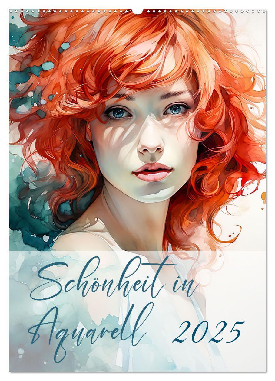 Cover: 9783435845996 | Schönheit in Aquarell (Wandkalender 2025 DIN A2 hoch), CALVENDO...