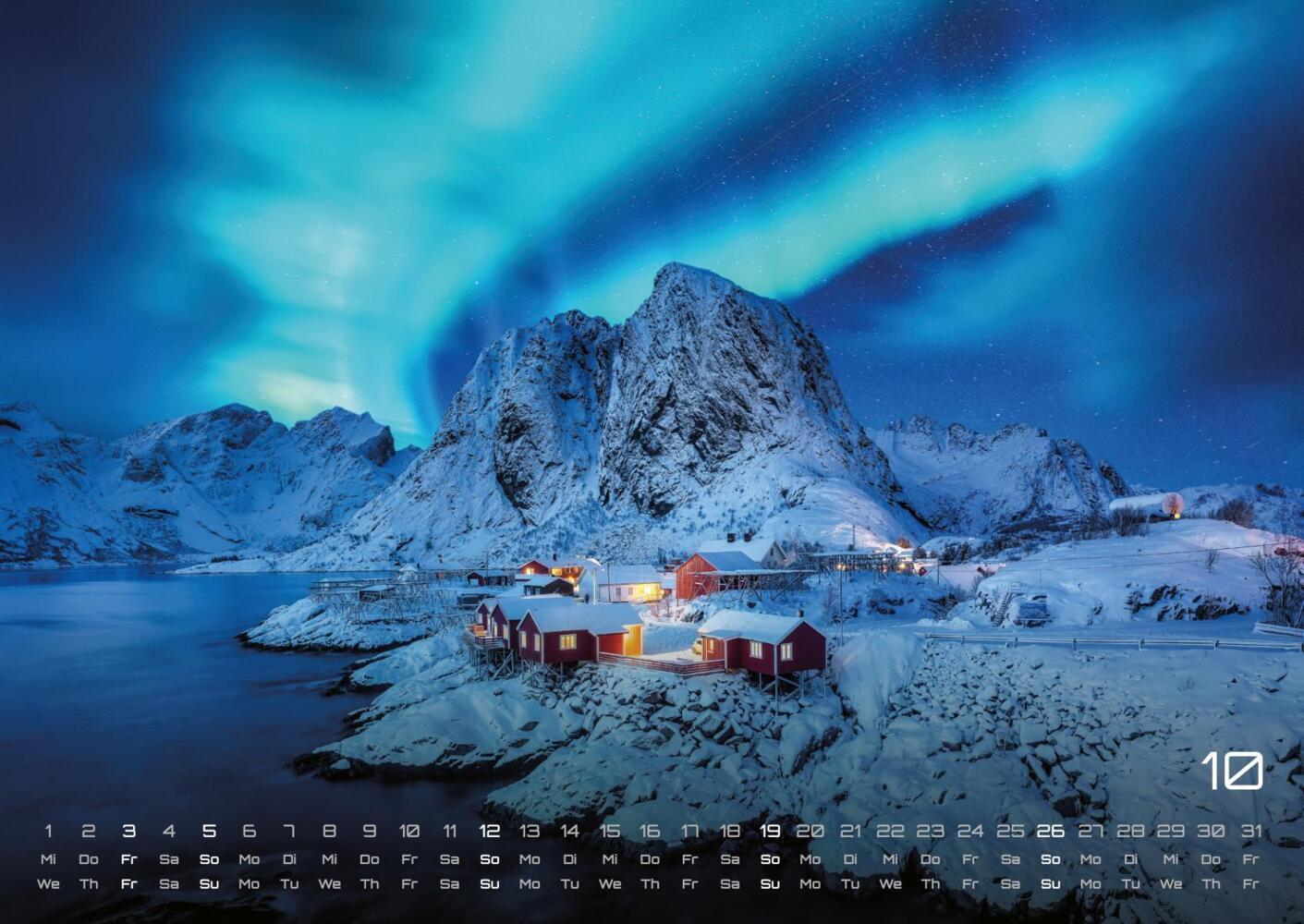 Bild: 9783986734251 | Polarlichter - grandiose Naturschauspiele - 2025 - Kalender DIN A2