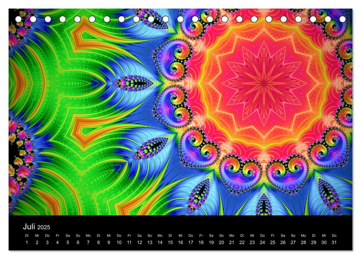 Bild: 9783435390687 | mandala-art (Tischkalender 2025 DIN A5 quer), CALVENDO Monatskalender