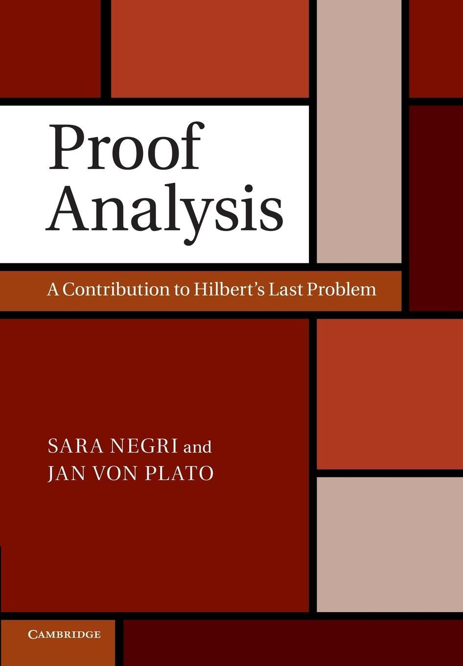 Cover: 9781107417236 | Proof Analysis | A Contribution to Hilbert's Last Problem | Buch