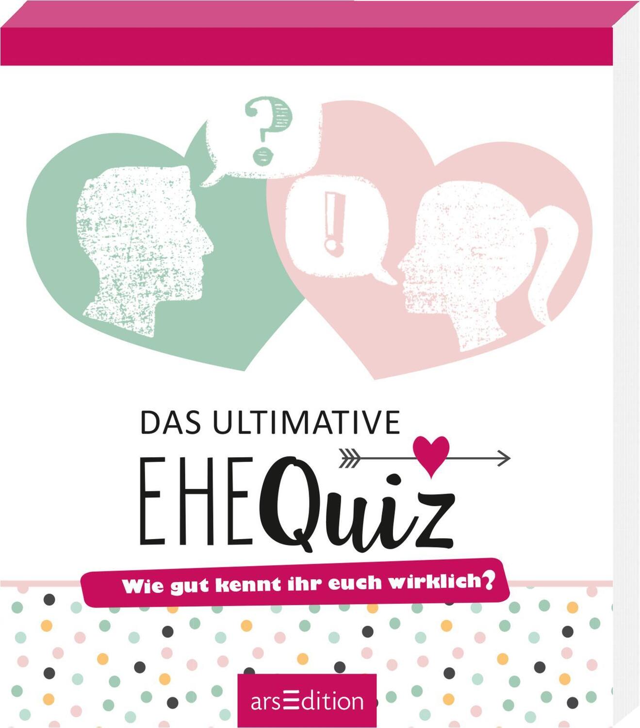 Bild: 9783845819884 | Das ultimative Ehequiz | Wie gut kennt ihr euch wirklich? | Buch