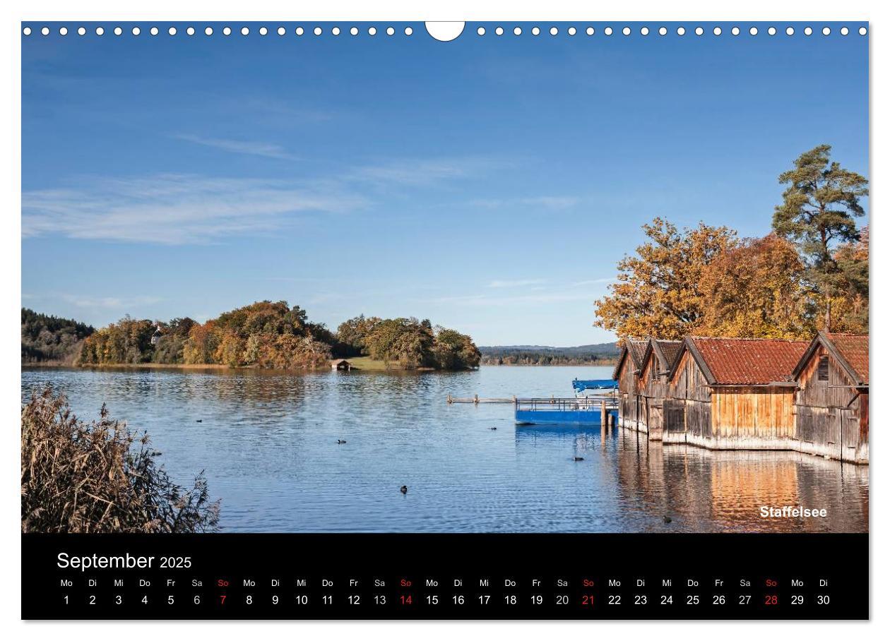 Bild: 9783435719662 | Oberbayerische Seen (Wandkalender 2025 DIN A3 quer), CALVENDO...