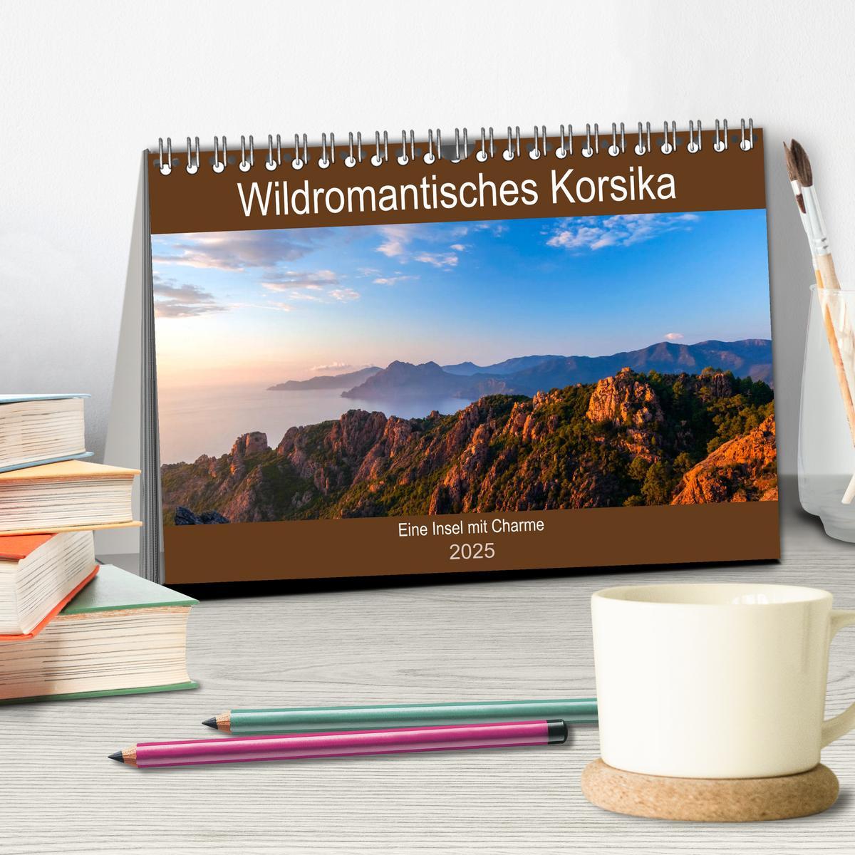 Bild: 9783435156894 | Wildromatisches Korsika (Tischkalender 2025 DIN A5 quer), CALVENDO...