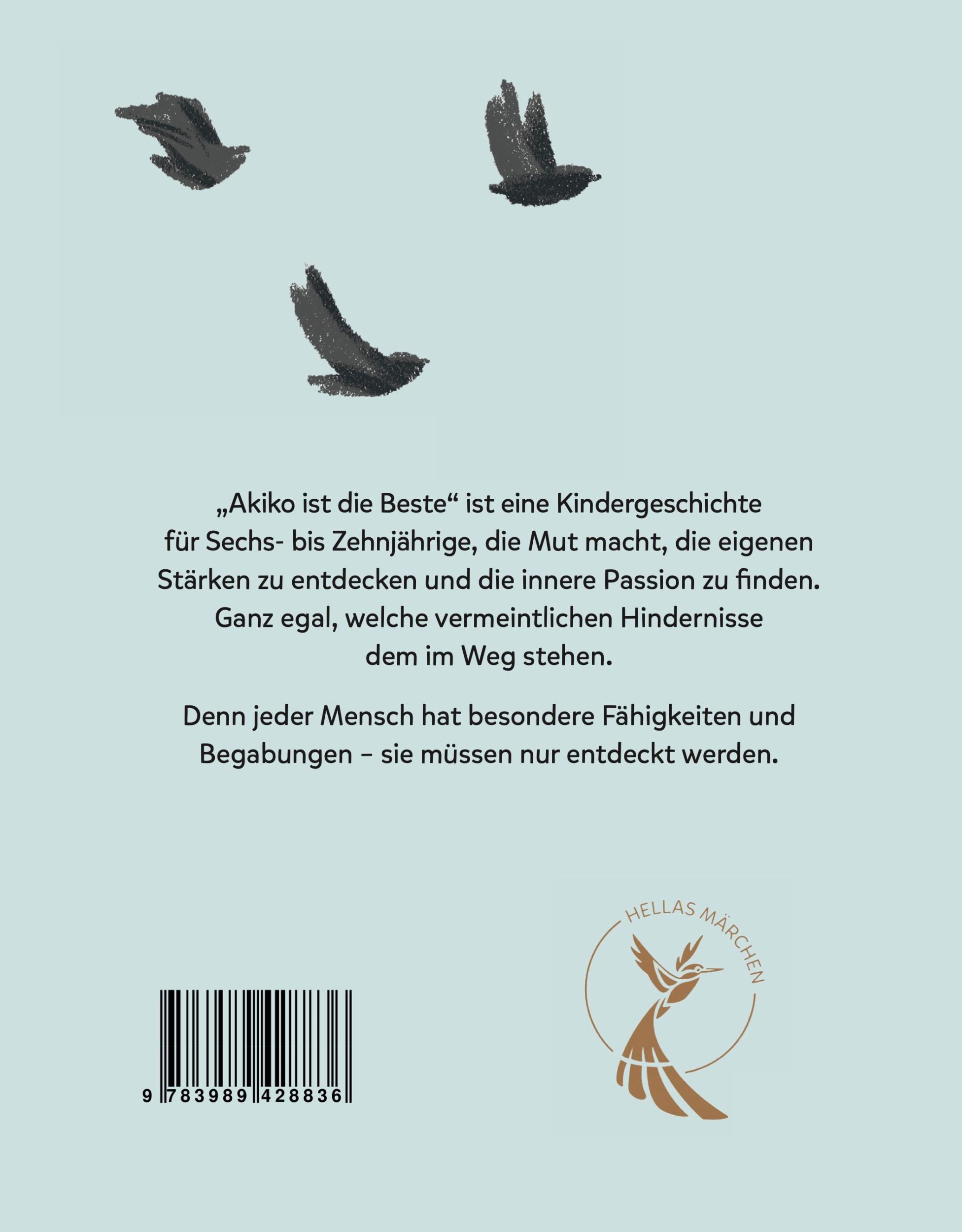 Rückseite: 9783989428836 | Akiko ist die Beste | Elena Delliponti | Buch | 44 S. | Deutsch | 2024