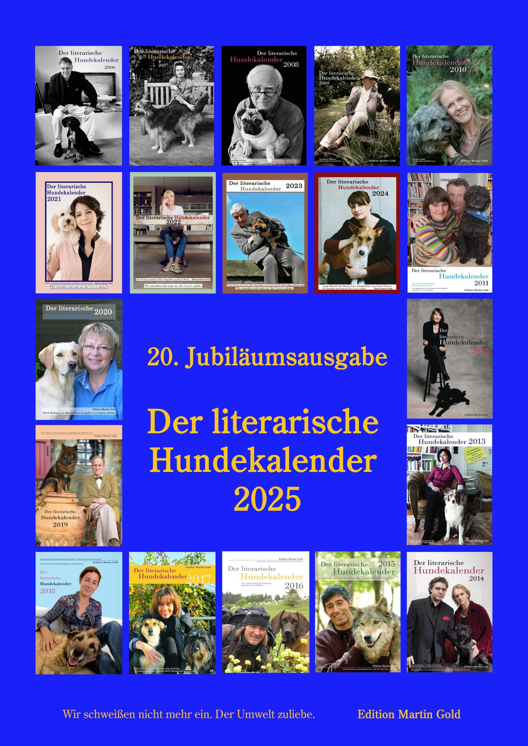 Cover: 9783982150390 | Der literarische Hundekalender 2025 | André Powa | Kalender | 55 S.