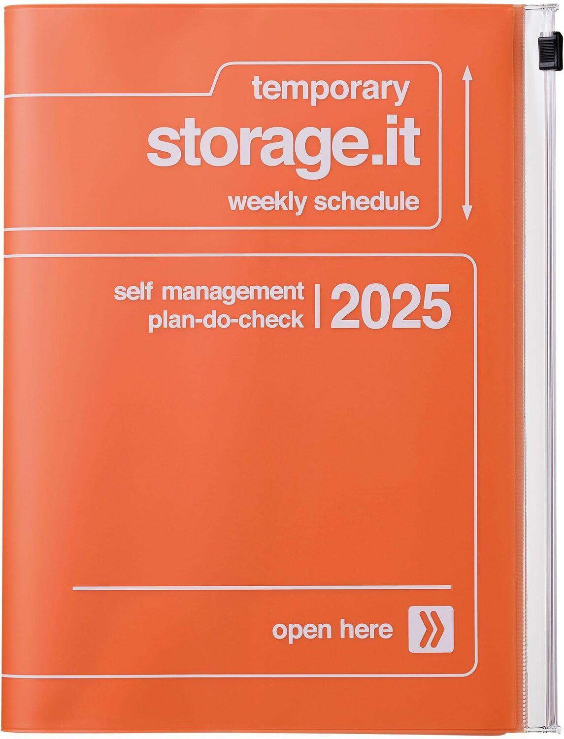 Cover: 4550045127836 | MARK'S 2024/2025 Taschenkalender A5 vertikal, Storage it // Orange