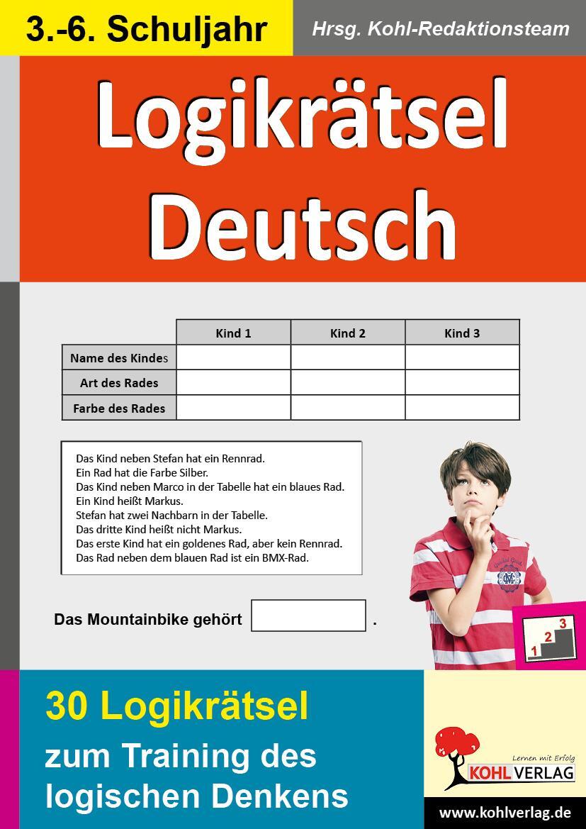 Cover: 9783866323094 | Logikrätsel Deutsch Pfiffige Logicals zum Training des logischen...