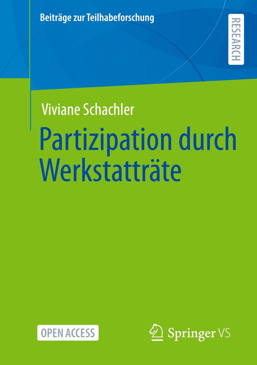 Cover: 9783658353827 | Partizipation durch Werkstatträte | Viviane Schachler | Taschenbuch