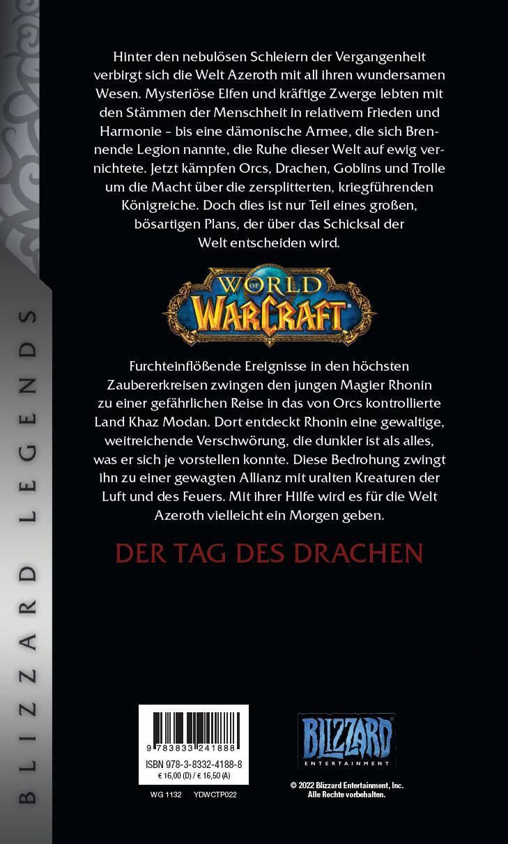 Rückseite: 9783833241888 | World of Warcraft: Der Tag des Drachen | Blizzard Legends | Knaak