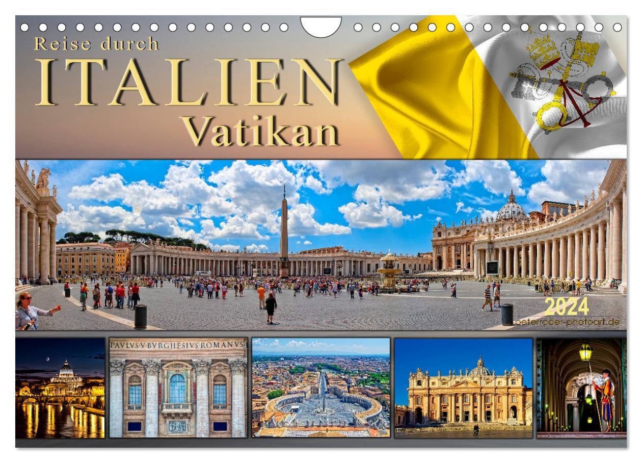 Cover: 9783675891098 | Reise durch Italien Vatikan (Wandkalender 2024 DIN A4 quer),...