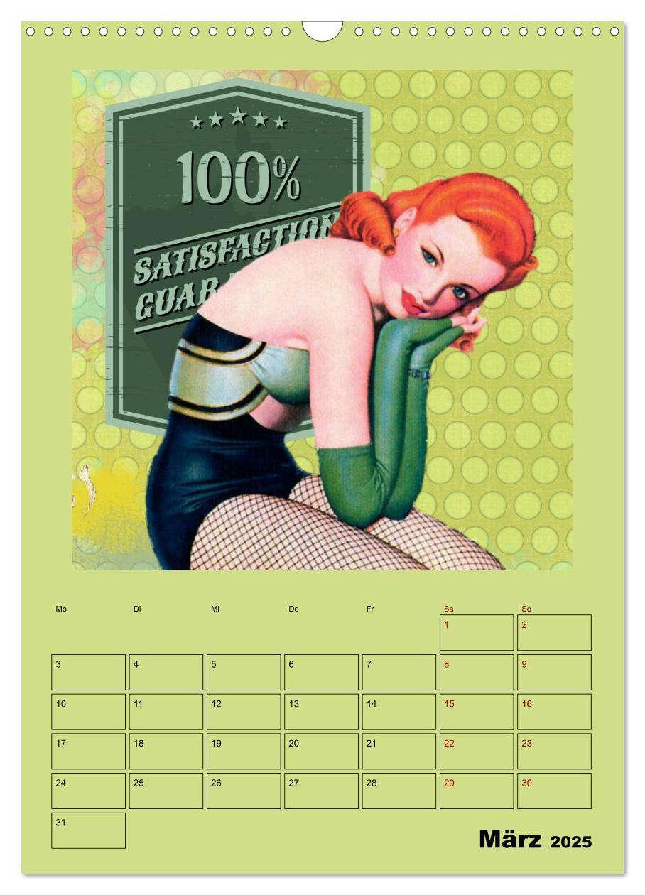 Bild: 9783435909841 | Retro Kult Pin-up-Girls (Wandkalender 2025 DIN A3 hoch), CALVENDO...