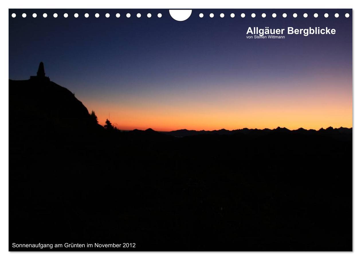 Cover: 9783435838202 | Allgäuer Bergblicke (Wandkalender 2025 DIN A4 quer), CALVENDO...