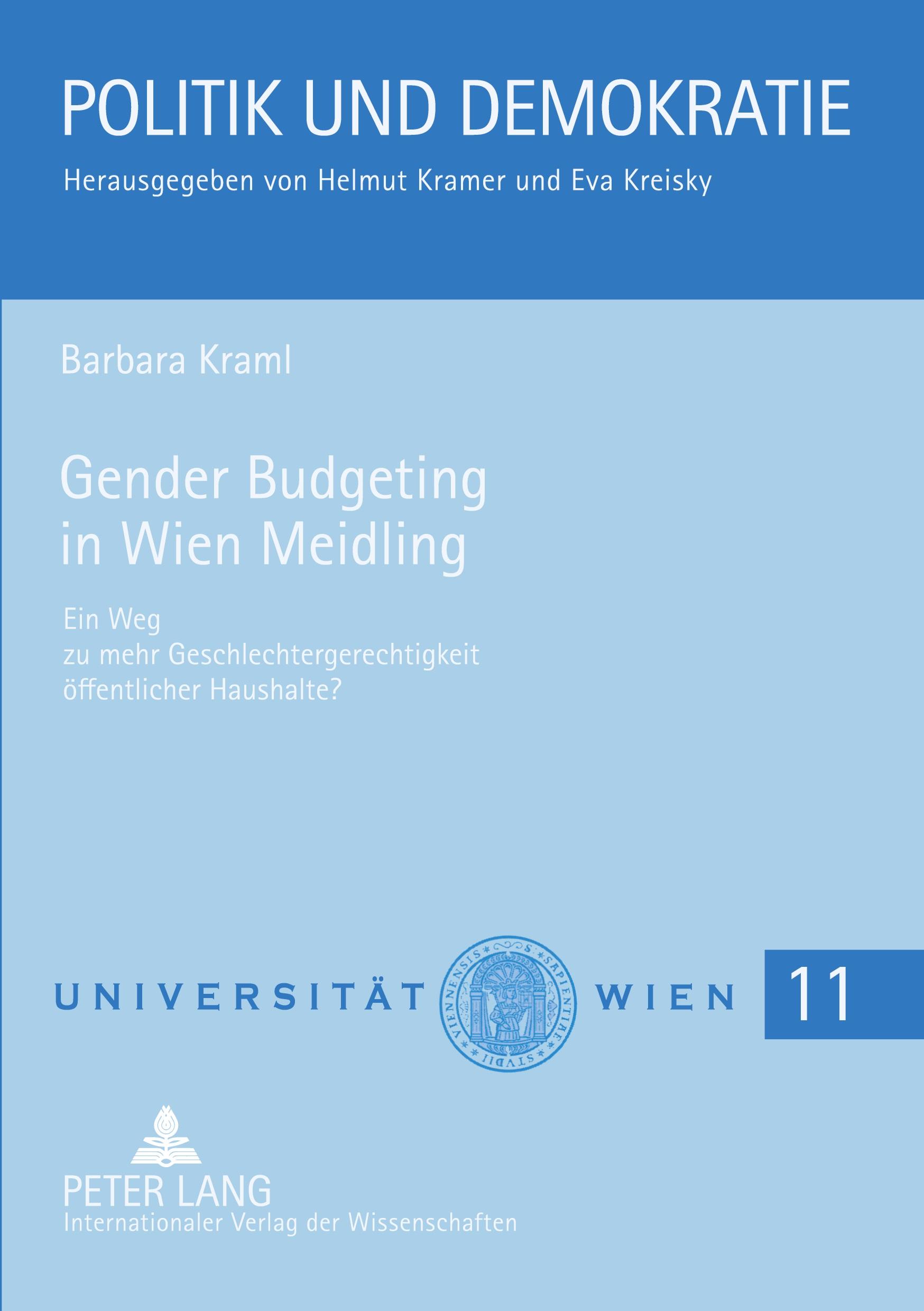 Cover: 9783631577318 | Gender Budgeting in Wien Meidling | Barbara Kraml | Taschenbuch | 2008