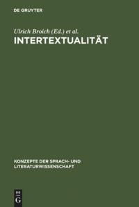 Cover: 9783484220355 | Intertextualität | Formen, Funktionen, anglistische Fallstudien | Buch