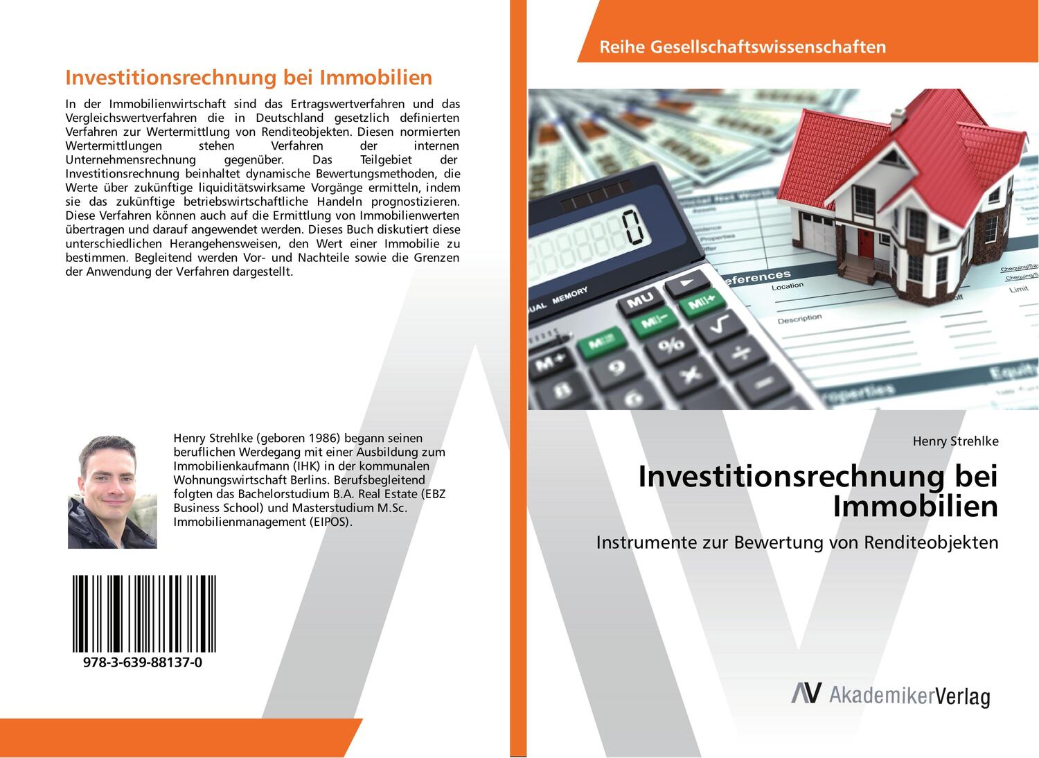 Cover: 9783639881370 | Investitionsrechnung bei Immobilien | Henry Strehlke | Taschenbuch