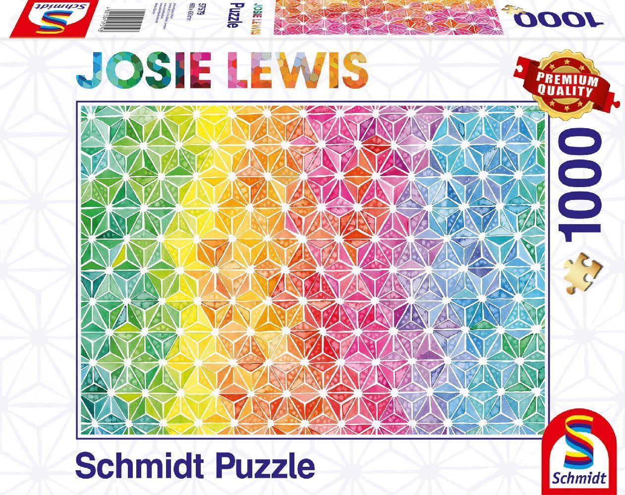 Cover: 4001504575793 | Kunterbunte Dreiecke | Puzzle Josie Lewis 1.000 Teile | Spiel | 57579