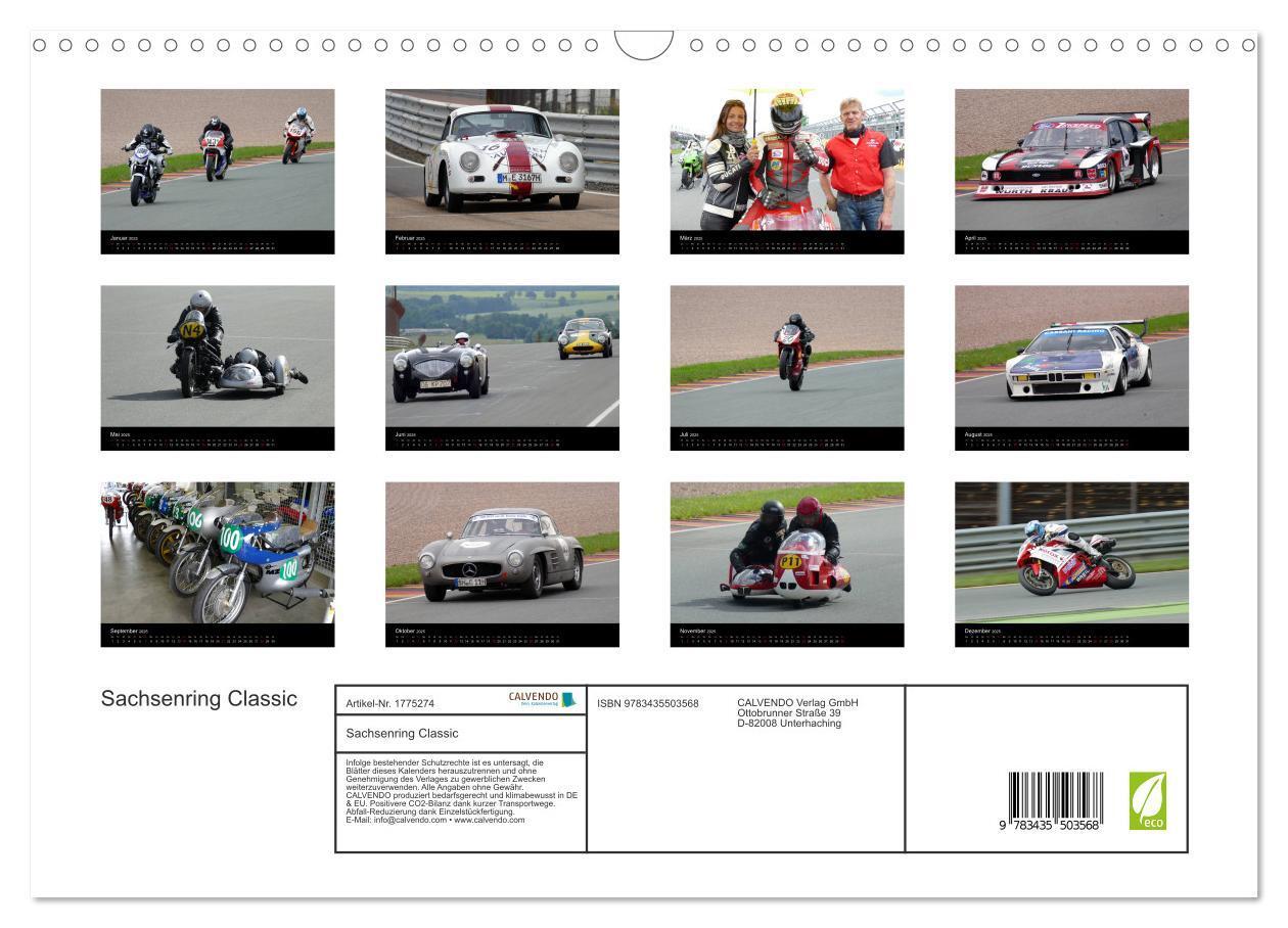 Bild: 9783435503568 | Sachsenring Classic (Wandkalender 2025 DIN A3 quer), CALVENDO...