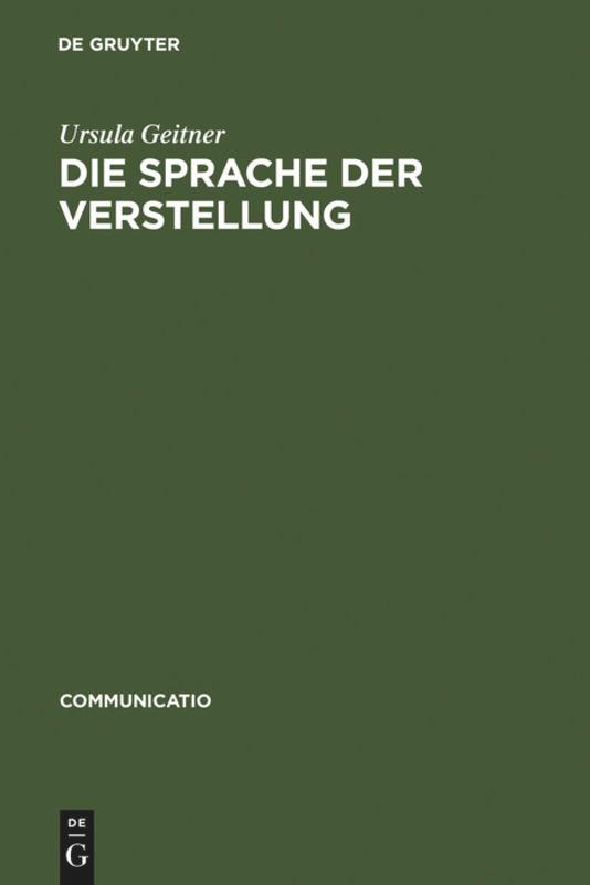 Cover: 9783484630017 | Die Sprache der Verstellung | Ursula Geitner | Buch | VII | Deutsch