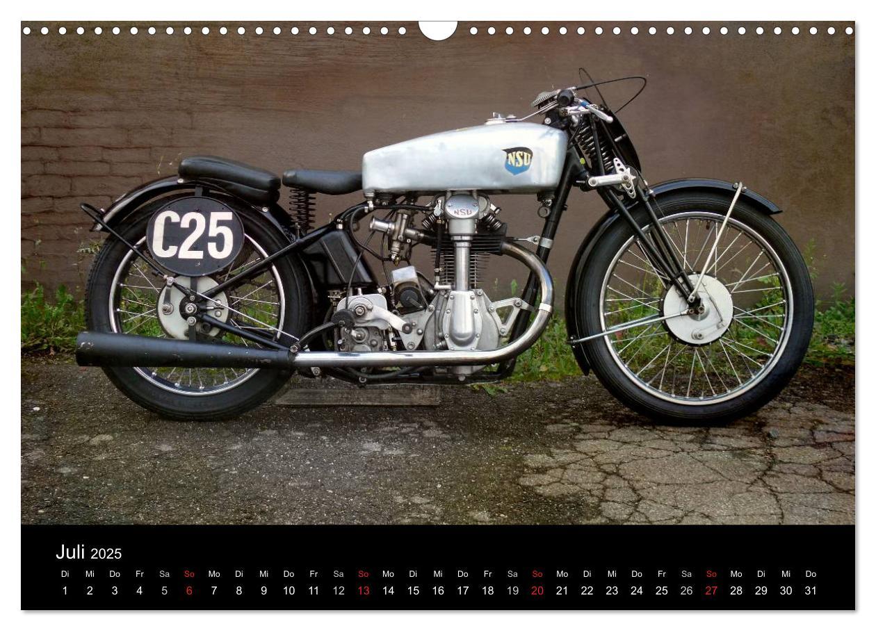 Bild: 9783435818013 | Motorrad Oldtimer (Wandkalender 2025 DIN A3 quer), CALVENDO...