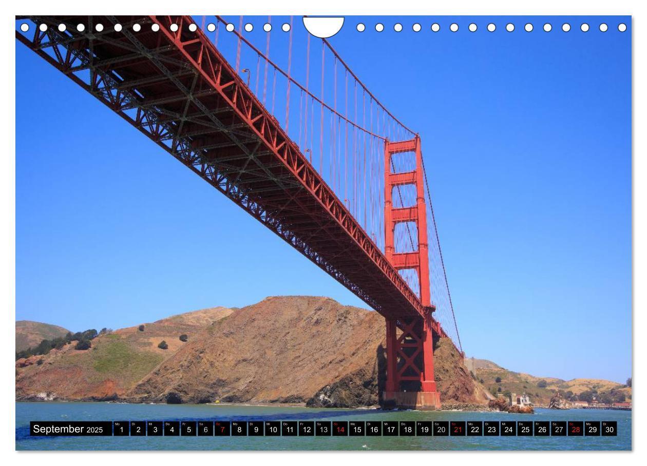 Bild: 9783435742387 | Golden Gate Bridge (Wandkalender 2025 DIN A4 quer), CALVENDO...