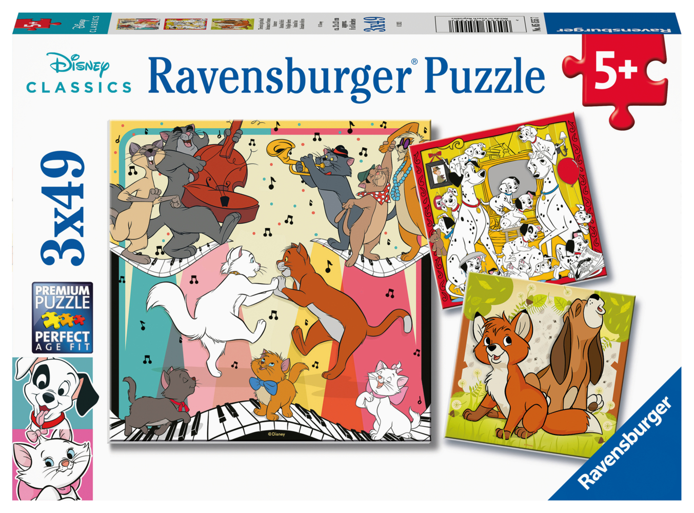 Cover: 4005556051557 | Ravensburger Kinderpuzzle - 05155 Tierisch gut drauf - Puzzle für...