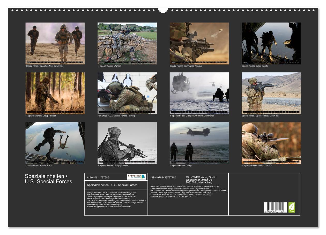 Bild: 9783435727100 | Spezialeinheiten ¿ U.S. Special Forces (Wandkalender 2025 DIN A2...