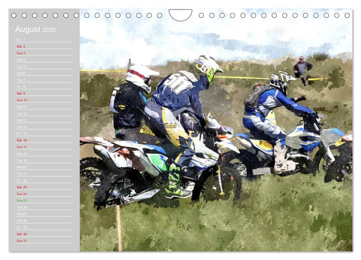 Bild: 9781325952175 | ENDURO RACING 2 (Wall Calendar 2025 DIN A4 landscape), CALVENDO 12...