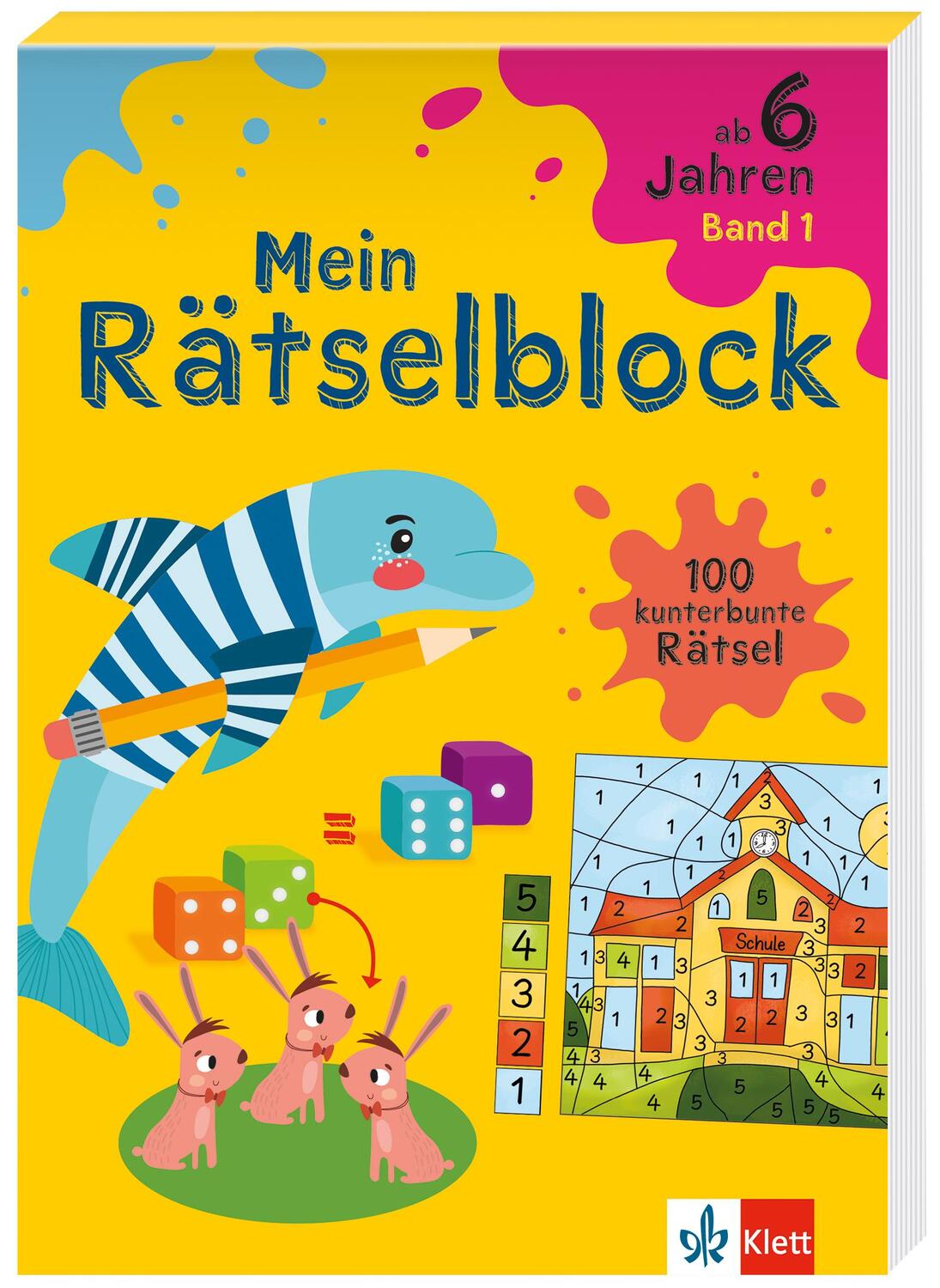 Cover: 9783129497784 | Klett Mein Rätselblock ab 6 Jahren | 100 kunterbunte Rätsel | Buch