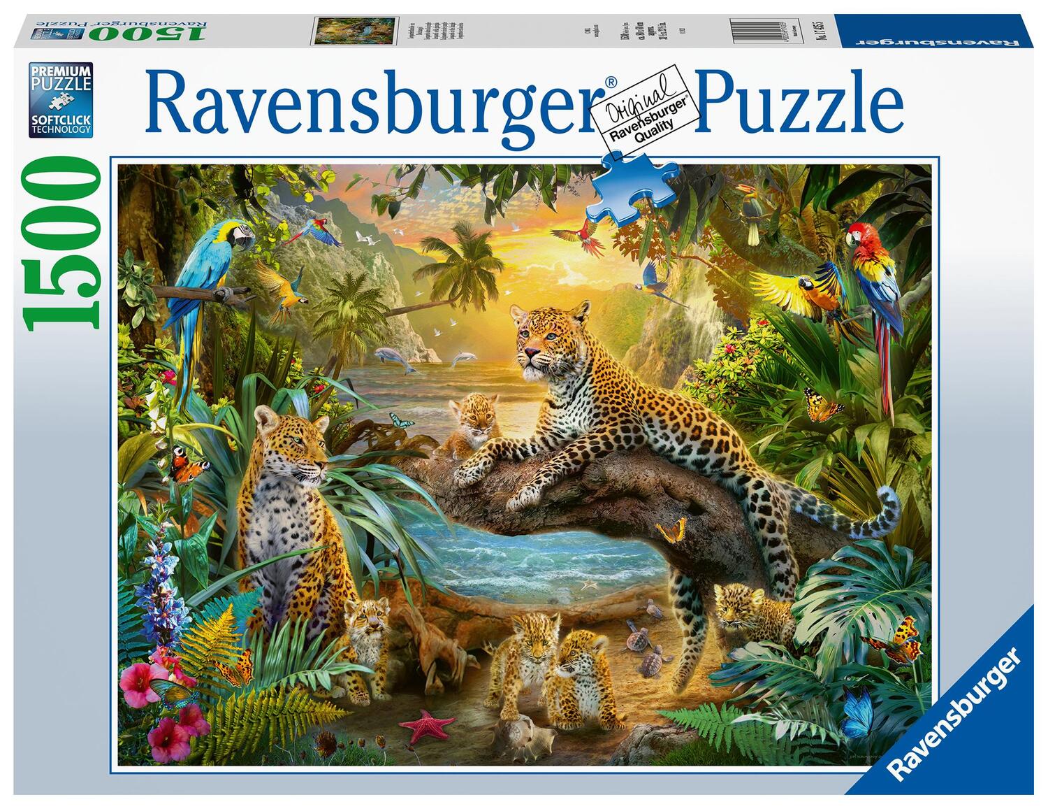 Cover: 4005556174355 | Ravensburger Puzzle 17435 Leopardenfamilie im Dschungel - 1500...