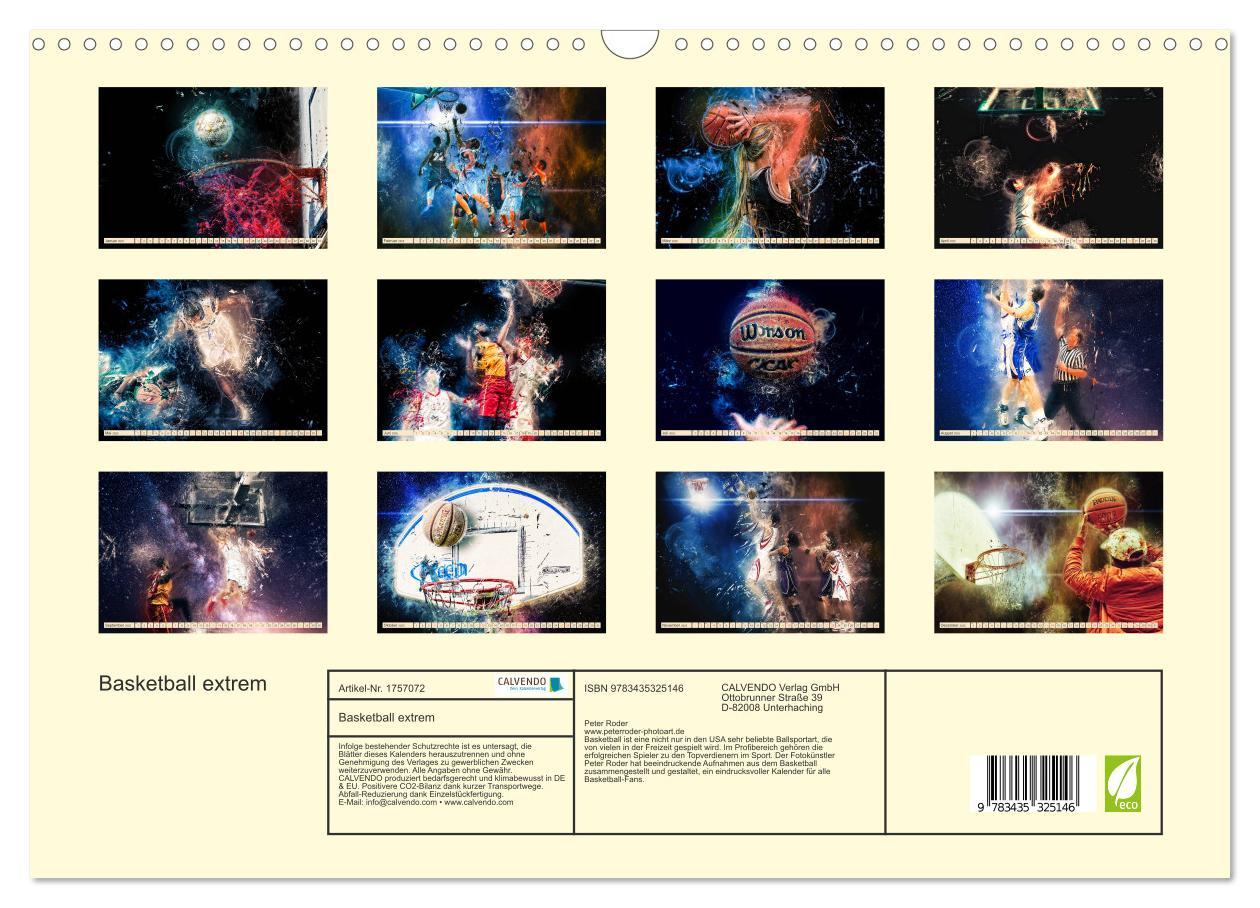 Bild: 9783435325146 | Basketball extrem (Wandkalender 2025 DIN A3 quer), CALVENDO...