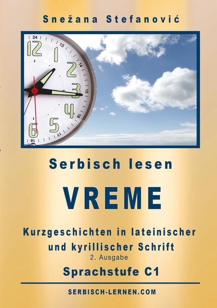 Cover: 9783757954567 | Serbisch: Kurzgeschichten "Vreme" - Sprachstufe C1 | Stefanovic | Buch