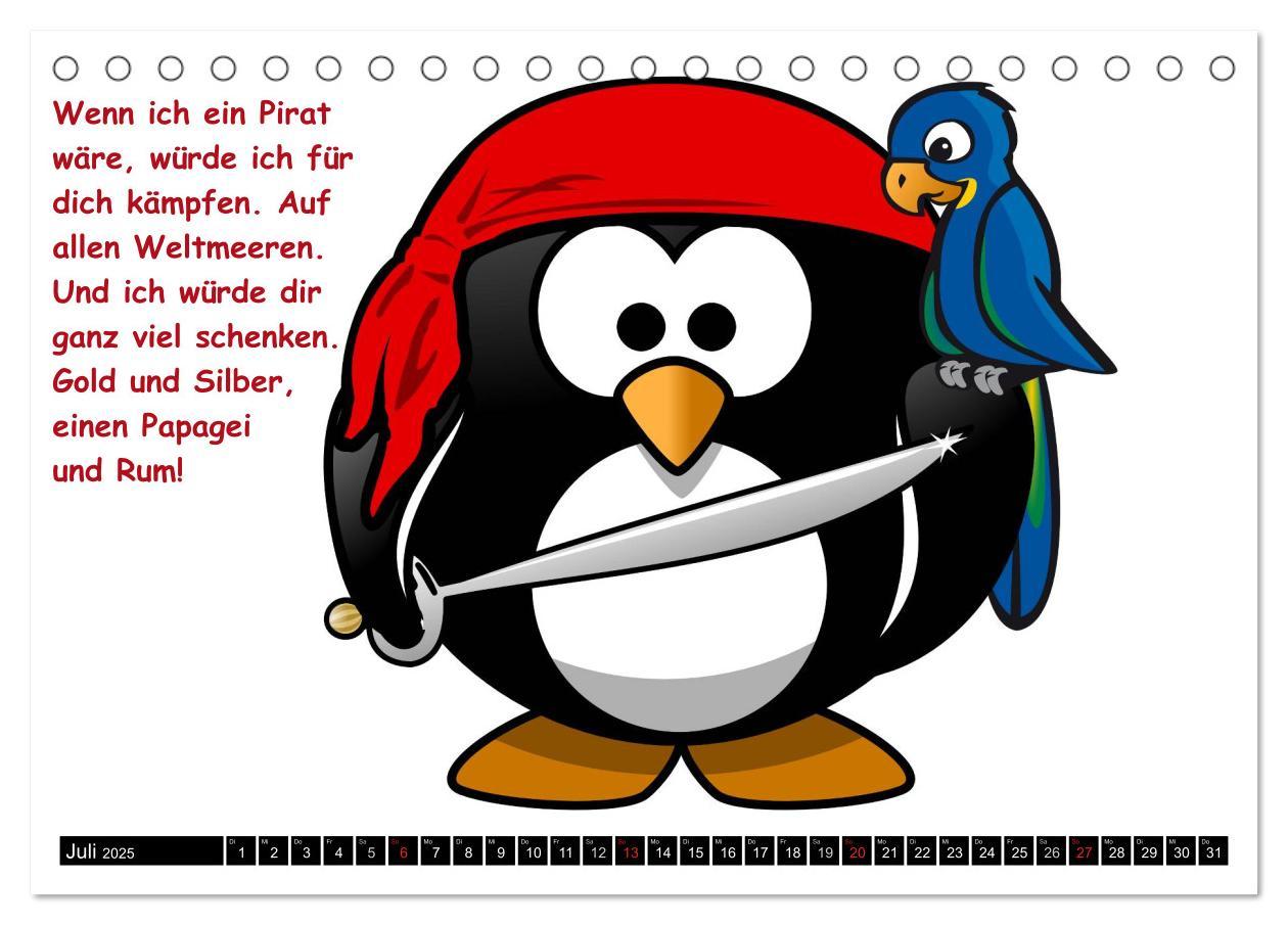 Bild: 9783435734931 | Pinguine im siebten Himmel! (Tischkalender 2025 DIN A5 quer),...