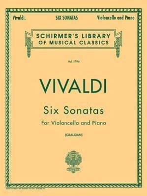 Cover: 73999617900 | 6 Sonatas | Schirmer Library of Classics Volume 1794 Cello and Piano