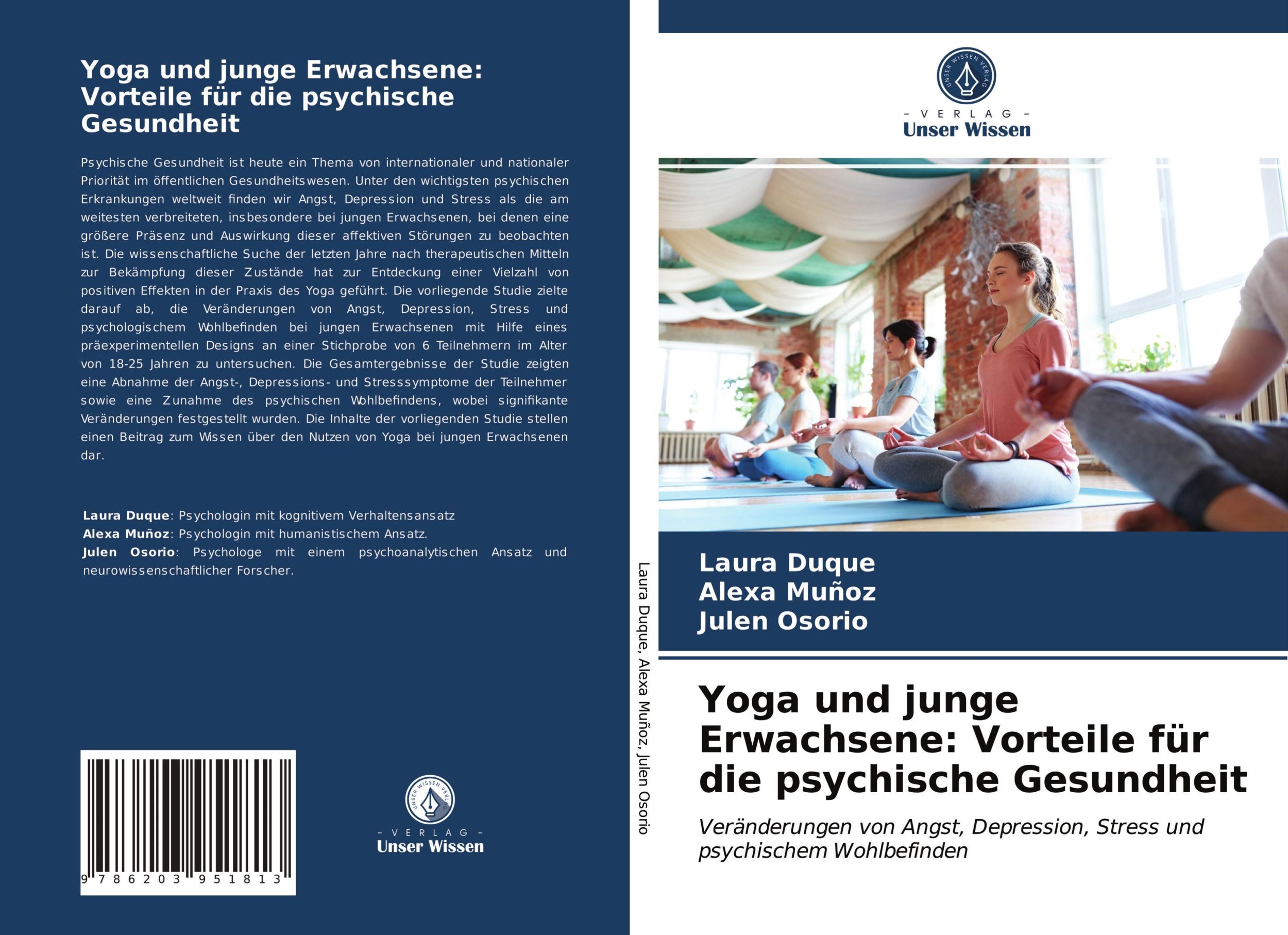 Cover: 9786203951813 | Yoga und junge Erwachsene: Vorteile für die psychische Gesundheit