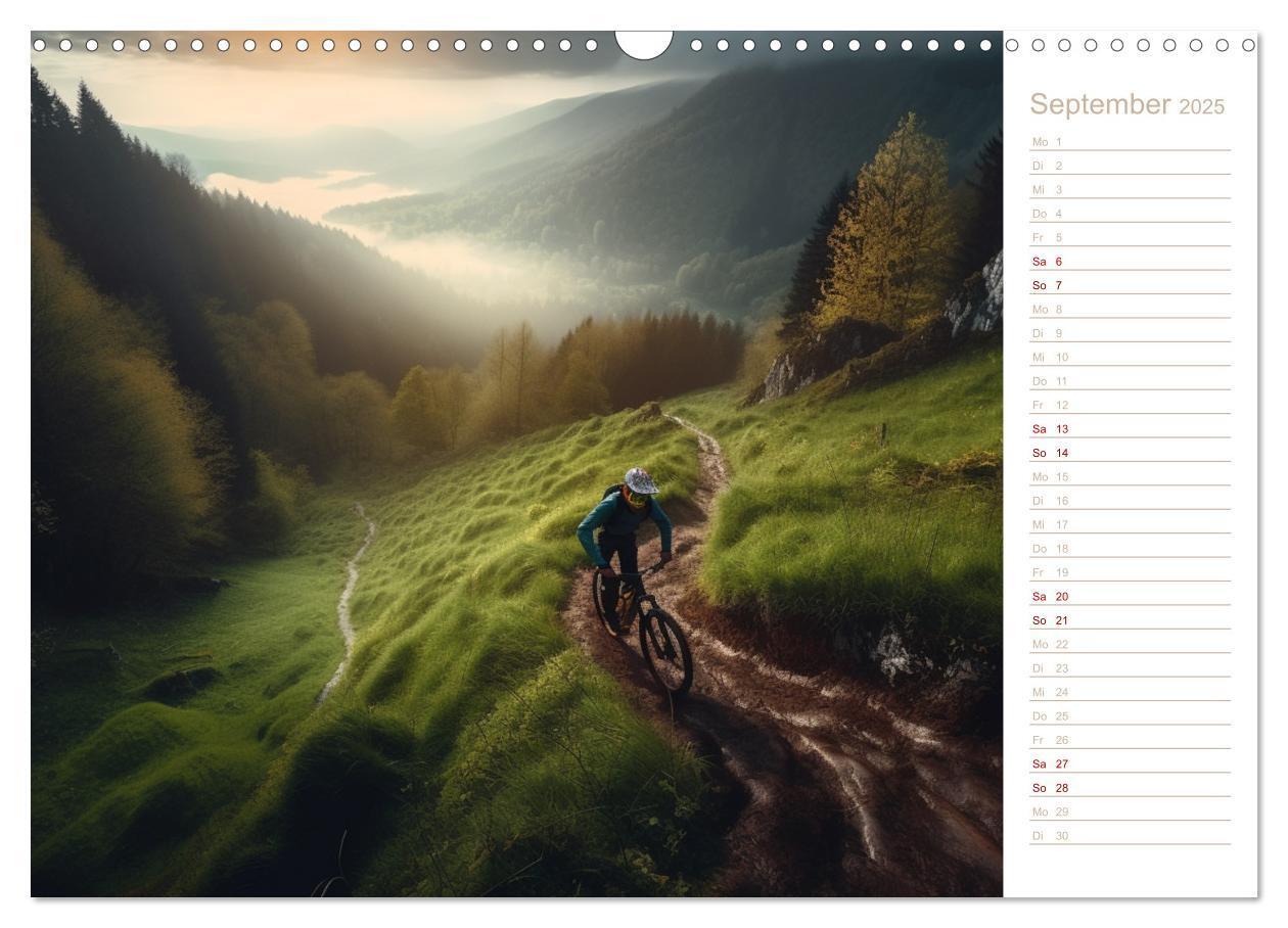 Bild: 9783383870477 | Mit dem Mountainbike durch die Welt (Wandkalender 2025 DIN A3...