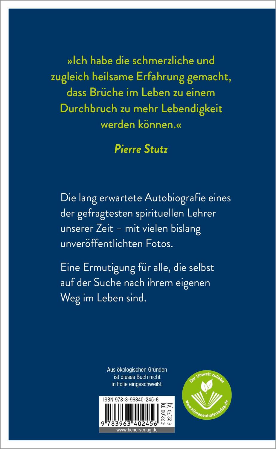 Rückseite: 9783963402456 | Wie ich der wurde, den ich mag | Pierre Stutz | Buch | 192 S. | 2023