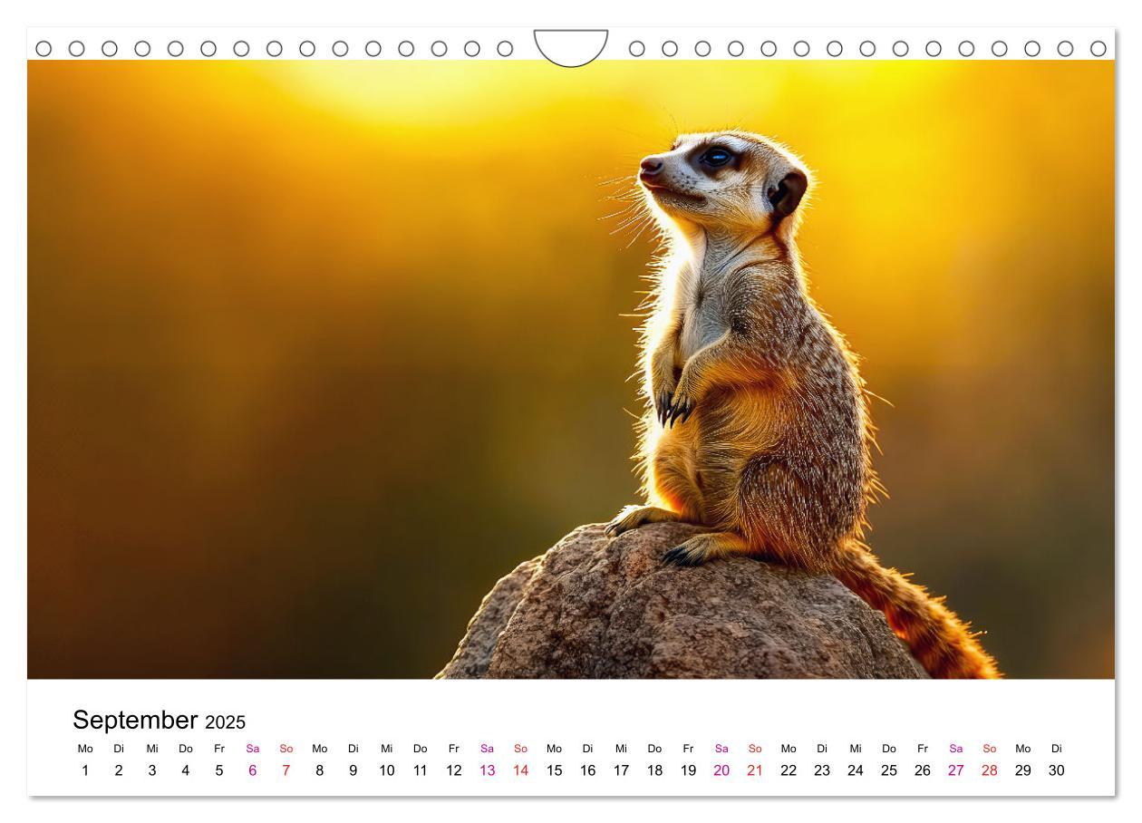 Bild: 9783457215081 | Erdmännchen - coole Typen (Wandkalender 2025 DIN A4 quer), CALVENDO...