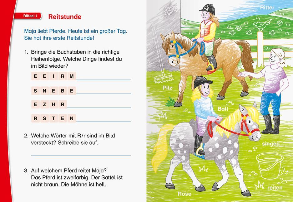 Bild: 9783473488896 | Leserabe Rätselspaß Zauber-Malrätsel zum Lesenlernen: Pferde (1....