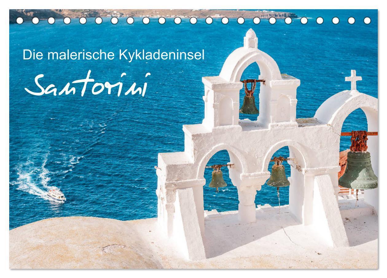 Cover: 9783435107803 | Santorini - Die malerische Kykladeninsel (Tischkalender 2025 DIN A5...