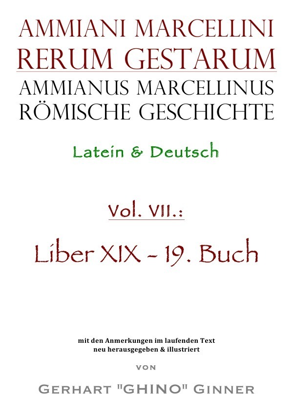 Cover: 9783748585060 | Ammianus Marcellinus römische Geschichte VII | Ammianus Marcellinus