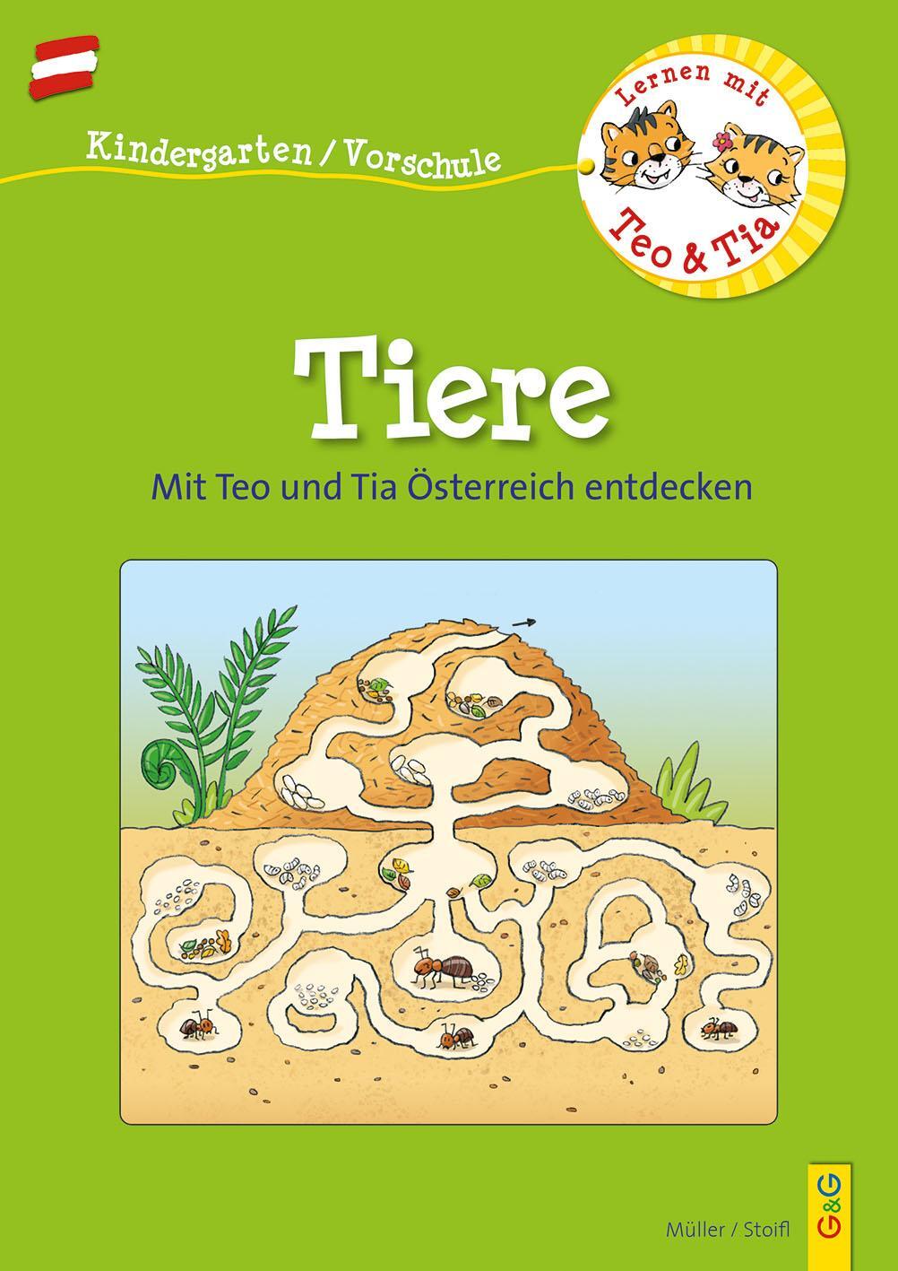 Cover: 9783707423389 | Österreich entdecken mit Teo und Tia - Tiere | Verena Müller (u. a.)