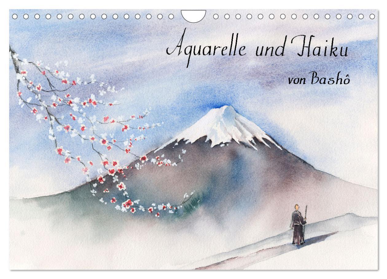 Cover: 9783675671799 | Aquarelle und Haiku von Basho (Wandkalender 2024 DIN A4 quer),...
