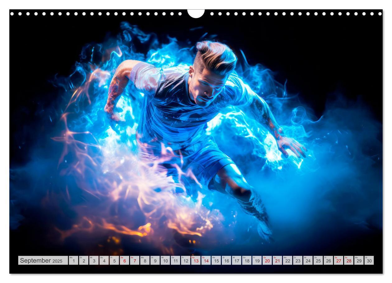 Bild: 9783383852183 | FUßBALLFIEBER Dynamische Szenen (Wandkalender 2025 DIN A3 quer),...