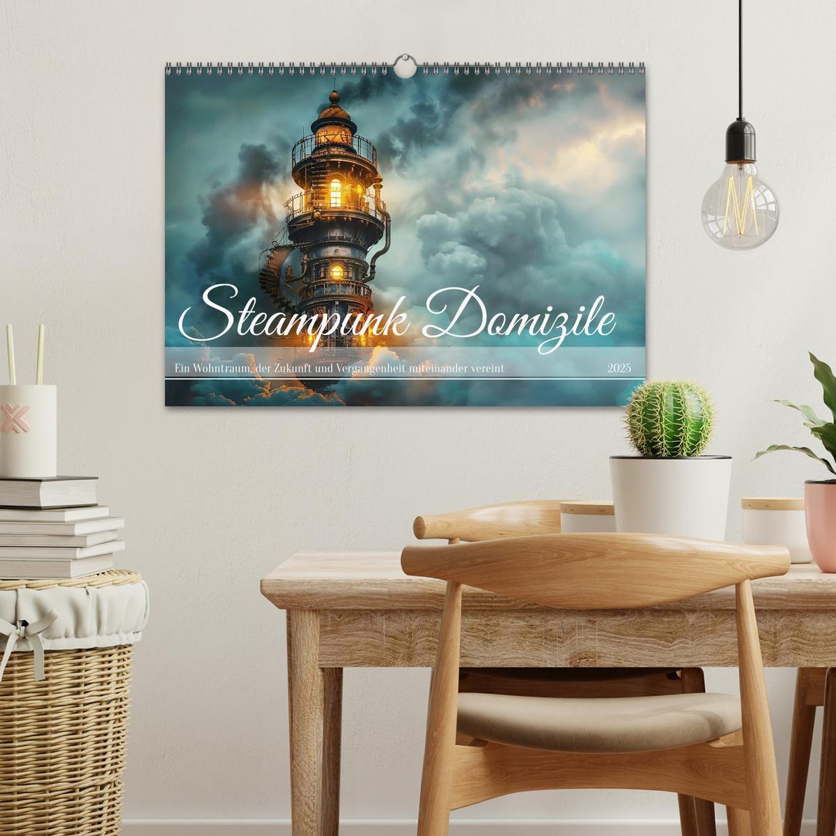 Bild: 9783435516315 | Steampunk Domizile (Wandkalender 2025 DIN A3 quer), CALVENDO...