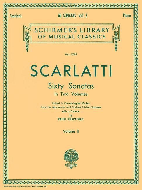 Cover: 9780793543960 | 60 Sonatas - Volume 2: Schirmer Library of Classics Volume 1775...