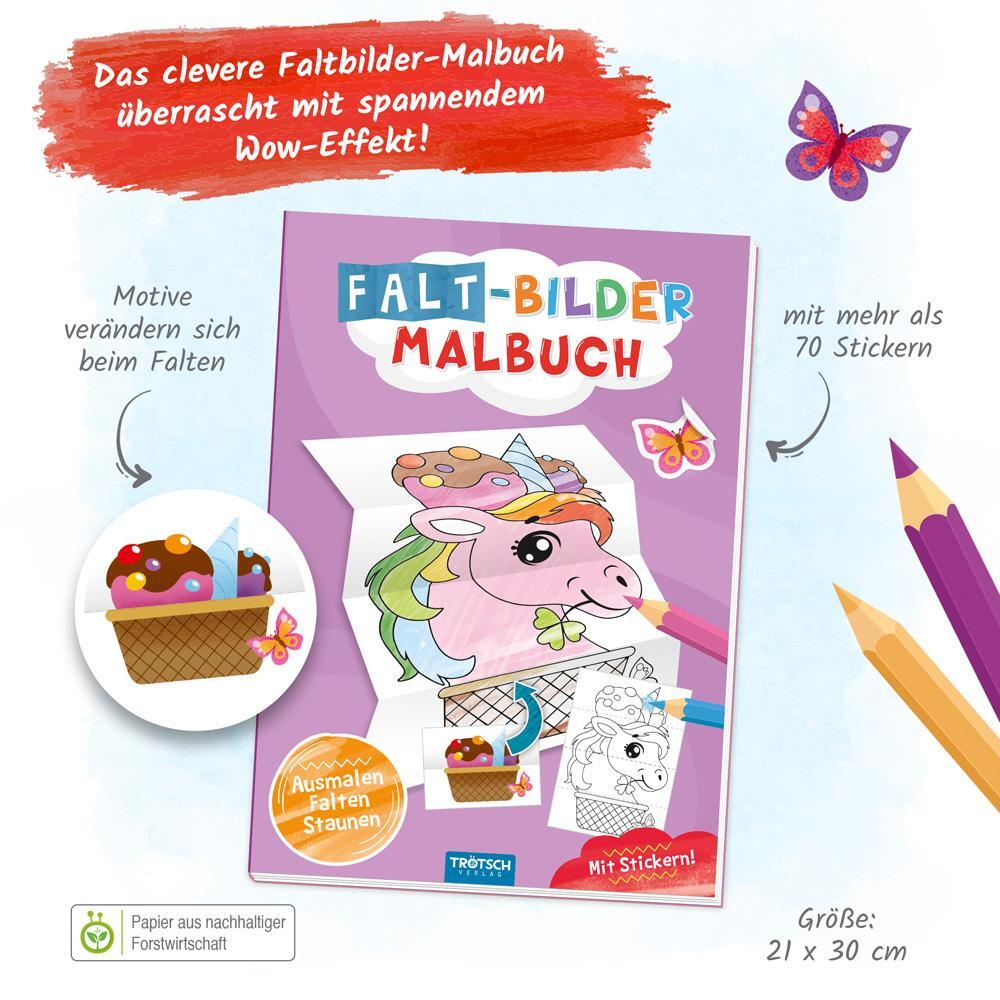 Bild: 9783988020796 | Trötsch Malbuch Faltbilder-Malbuch Einhorn | Trötsch Verlag | Buch