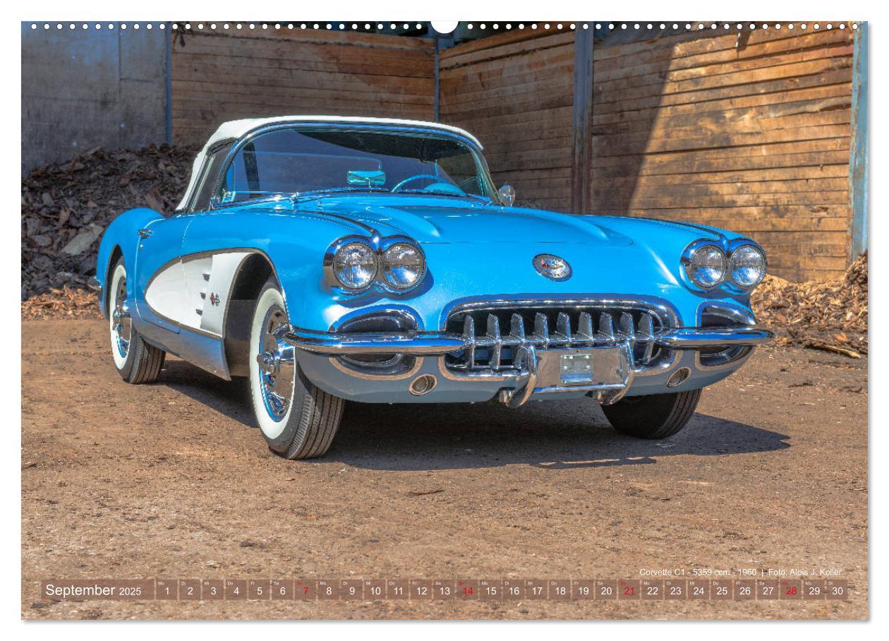 Bild: 9783435362349 | Corvette Oldtimer 2025 (Wandkalender 2025 DIN A2 quer), CALVENDO...