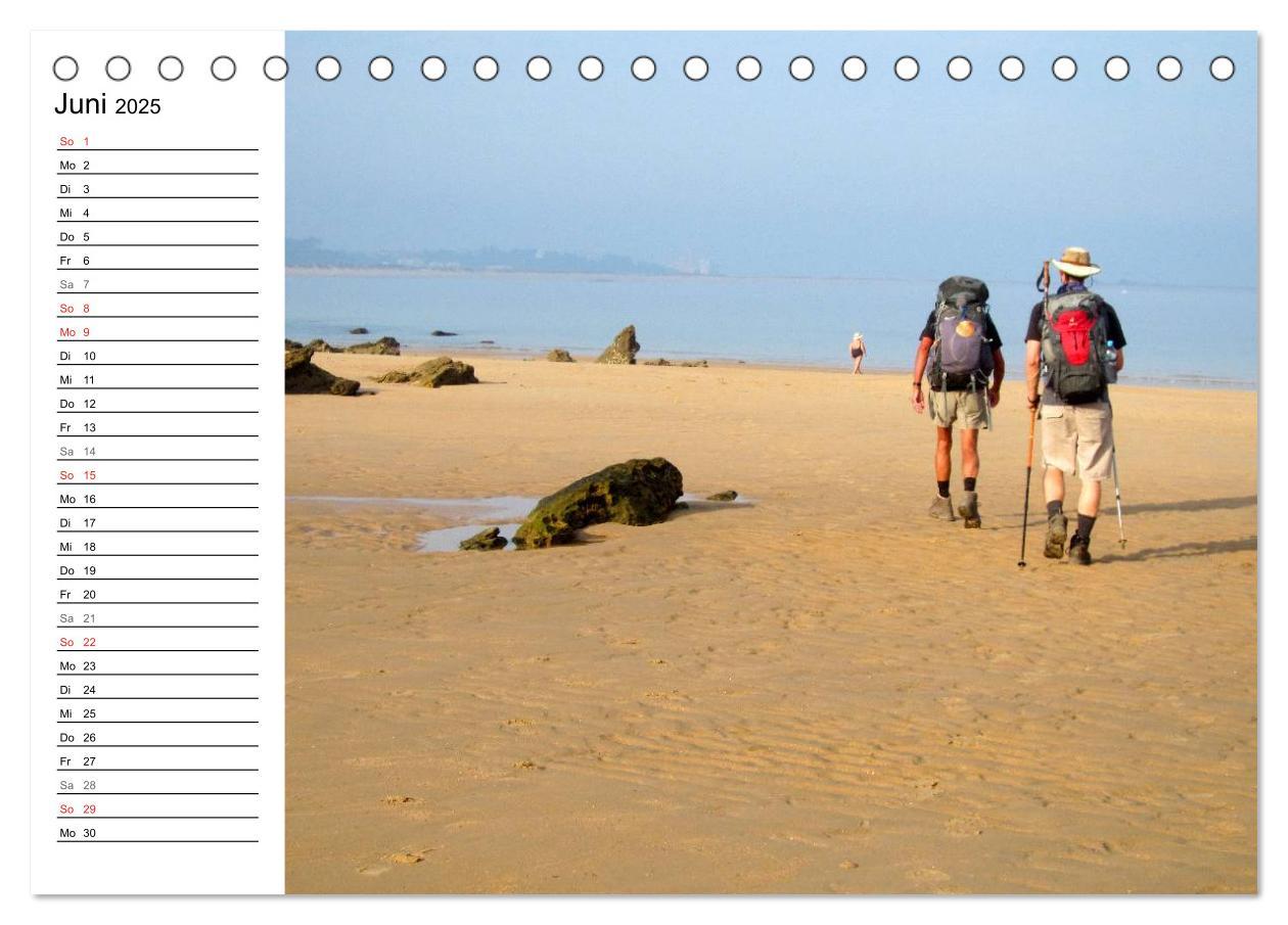 Bild: 9783435519927 | Camino del norte - Küstenweg (Tischkalender 2025 DIN A5 quer),...