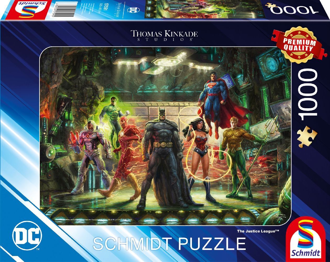 Cover: 4001504575915 | The Justice League | Puzzle Thomas Kinkade, DC 1.000 Teile | Spiel